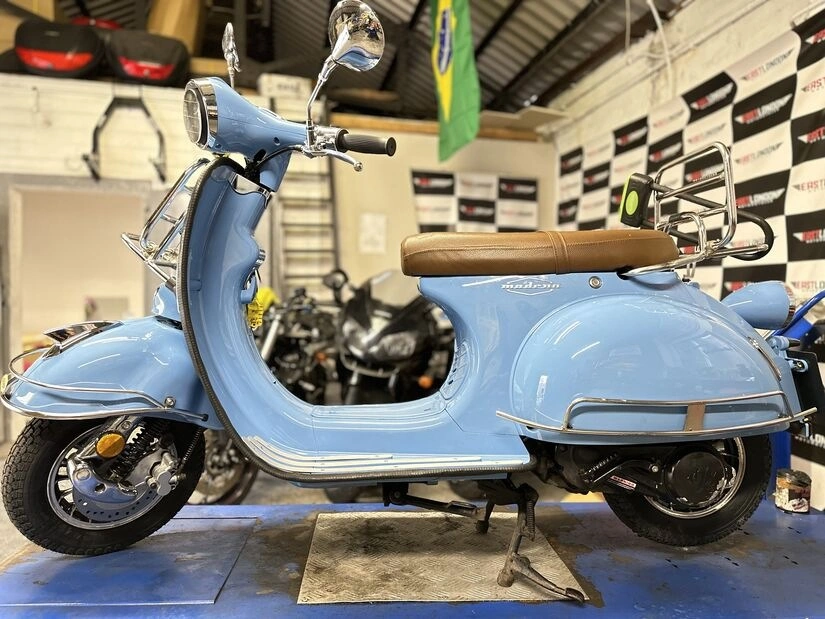 Motorcycle work at East London Motorcycles